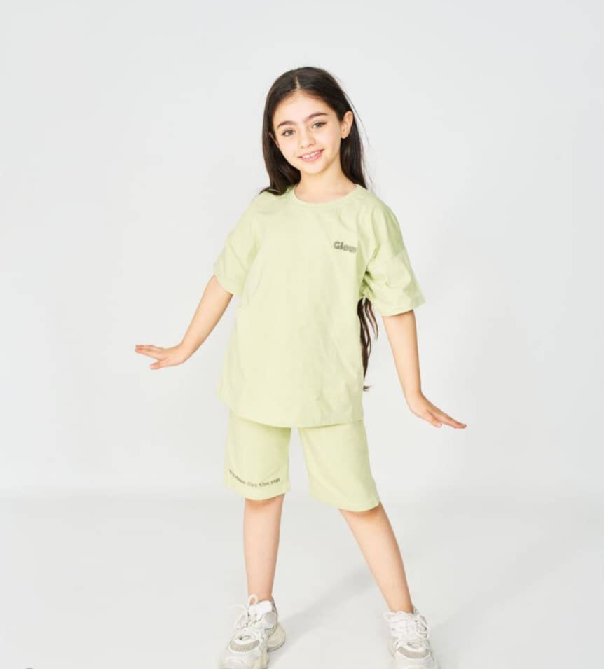 ست تیشرت شلوارک بچگانه دخترانه